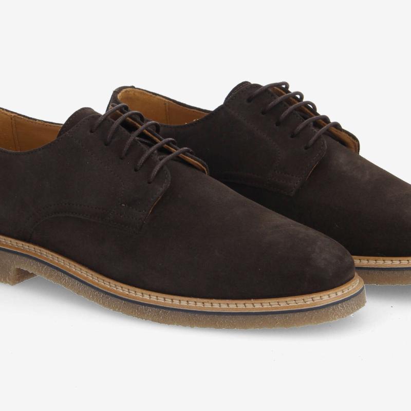 DUBLIN DERBY M - SUEDE - MARRON FONCE